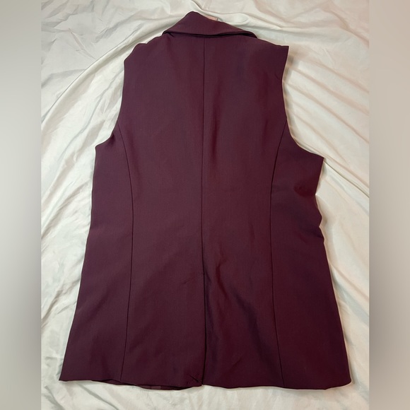 NWT Rachel Zoe Purple Sleeveless Blazer - Picture 2 of 6